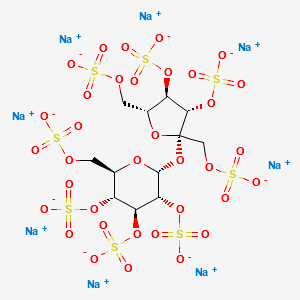 Sucrose octasulfate sodium salt structure, CAS 74135-10-7