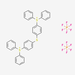 Bis(4-(diphenylsulfonio)phenyl)sulfide bis(hexafluorophosphate) structure, CAS 74227-35-3