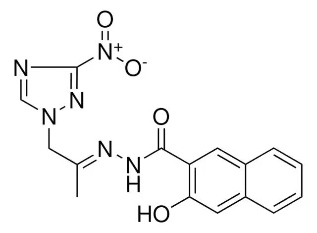 1-(Mesitylene-2-sulfonyl)-3-nitro-1,2,4-triazole structure, CAS 74257-00-4