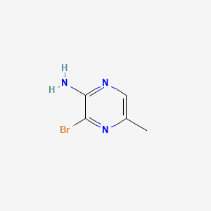 3-Bromo-5-methylpyrazin-2-amine structure, CAS 74290-65-6