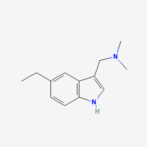 5-Ethylgramine structure, CAS 74367-51-4