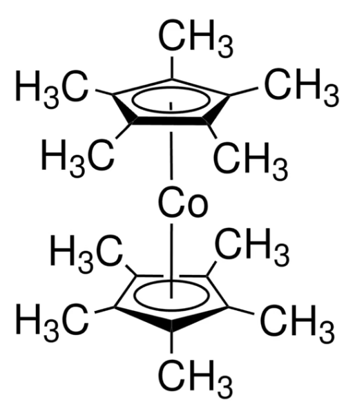Bis(pentamethylcyclopentadienyl)cobalt(II) structure, CAS 74507-62-3