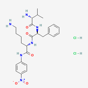 D-Valyl-L-phenylalanyl-N-(4-nitrophenyl)-L-lysinamide dihydrochloride structure, CAS 74551-31-8