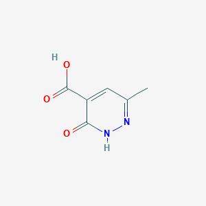 6-Methyl-3-oxo-2,3-dihydropyridazine-4-carboxylic acid structure, CAS 74557-73-6