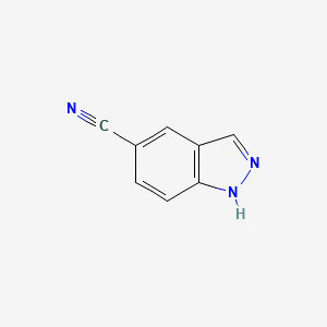 1H-Indazole-5-carbonitrile structure, CAS 74626-47-4