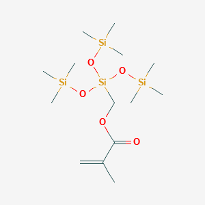 Methacryloxymethyltris(trimethylsiloxy)silane structure, CAS 74681-63-3