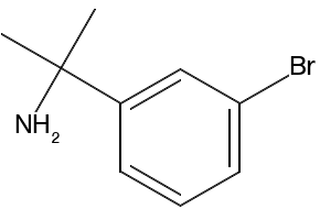 1-(3-Bromophenyl)-1-methylethylamine structure, CAS 74702-93-5