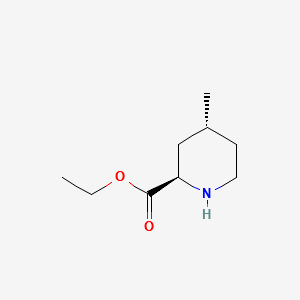 Ethyl (2R,4R)-4-methyl-2-piperidinecarboxylate structure, CAS 74892-82-3