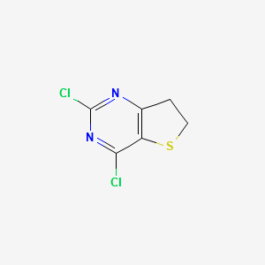 2,4-Dichloro-6,7-dihydrothieno[3,2-d]pyrimidine structure, CAS 74901-69-2