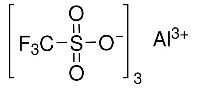 Aluminum trifluoromethanesulfonate structure, CAS 74974-61-1
