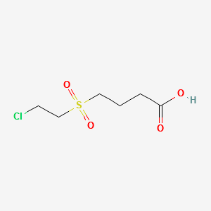 4-(2-Chloroethylsulfonyl)butanoic acid structure, CAS 75055-25-3