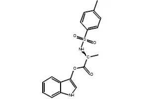 N-Tosyl-L-alanine 3-indoxyl ester structure, CAS 75062-54-3