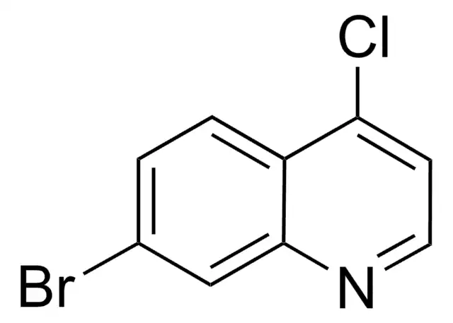 7-Bromo-4-chloroquinoline structure, CAS 75090-52-7