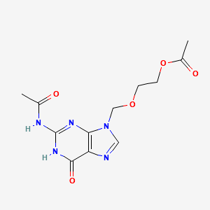 9-[(2-Acetoxyethoxy)methyl]-N2-acetylguanine structure, CAS 75128-73-3