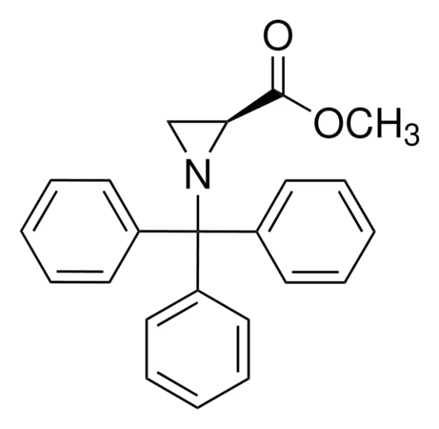Methyl (S)-(-)-1-trityl-2-aziridinecarboxylate structure, CAS 75154-68-6