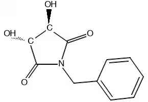 (3R,4R)-1-Benzyl-3,4-dihydroxypyrrolidine-2,5-dione structure, CAS 75172-31-5