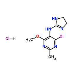 Moxonidine hydrochloride structure, CAS 75438-58-3