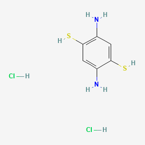2,5-Diamino-1,4-benzenedithiol dihydrochloride structure, CAS 75464-52-7
