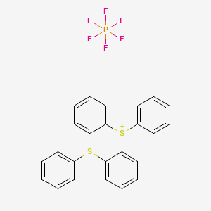 Diphenyl[(phenylthio)phenyl]sulfonium hexafluorophosphate structure, CAS 75482-18-7