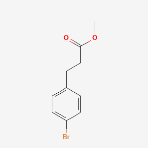 Methyl 3-(4-bromophenyl)propanoate structure, CAS 75567-84-9