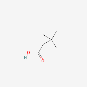 2,2-Dimethylcyclopropanecarboxylic acid structure, CAS 75885-59-5
