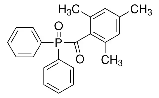Diphenyl(2,4,6-trimethylbenzoyl)phosphine oxide structure, CAS 75980-60-8