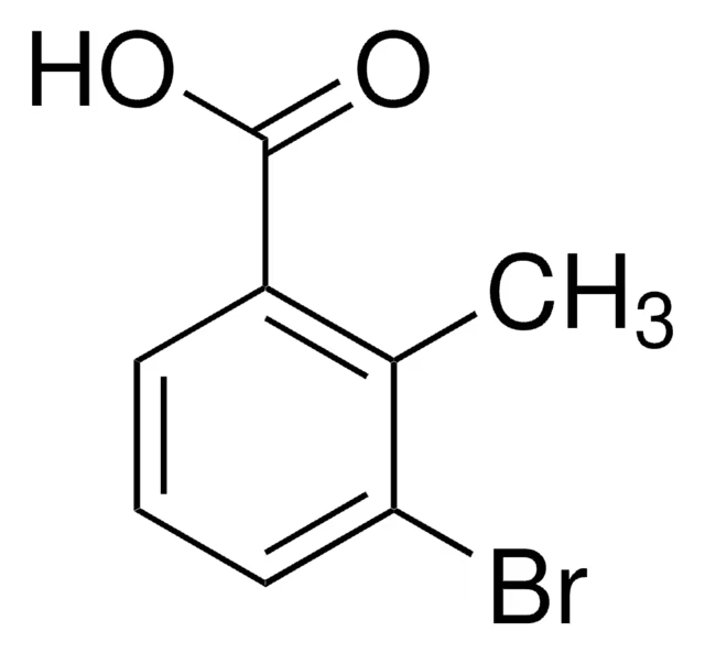 3-Bromo-2-methylbenzoic acid structure, CAS 76006-33-2