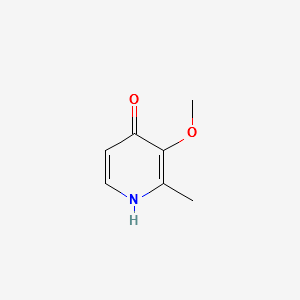 3-Methoxy-2-methyl-1H-pyridin-4-one structure, CAS 76015-11-7