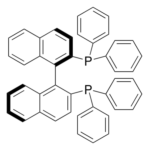 (R)-(+)-2,2'-Bis(diphenylphosphino)-1,1'-binaphthyl structure, CAS 76189-55-4