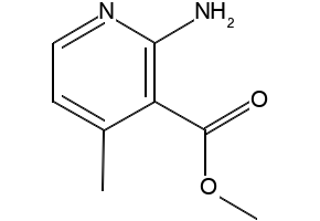Methyl 2-amino-4-methylpyridine-3-carboxylate structure, CAS 76336-16-8