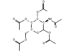 D-Galactosamine pentaacetate structure, CAS 76375-60-5