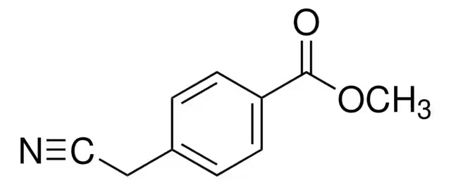 Methyl 4-(cyanomethyl)benzoate structure, CAS 76469-88-0