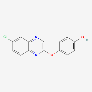 4-(6-Chloroquinoxalin-2-yloxy)phenol structure, CAS 76578-79-5