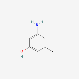 3-Amino-5-methylphenol structure, CAS 76619-89-1