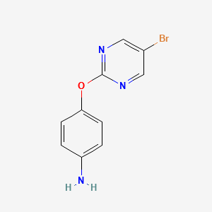 4-[(5-Bromo-2-pyrimidinyl)oxy]aniline structure, CAS 76660-37-2