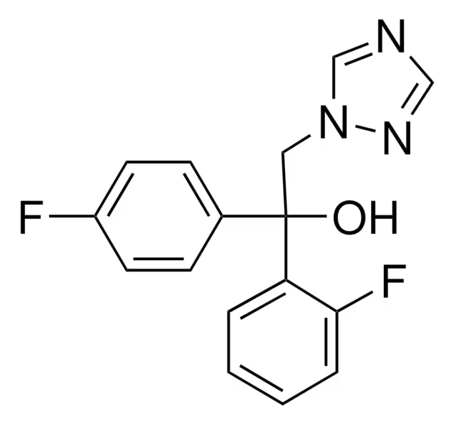 Flutriafol structure, CAS 76674-21-0