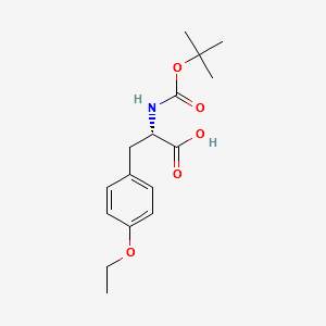 Boc-O-ethyl-L-tyrosine structure, CAS 76757-91-0