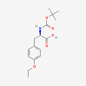 Boc-O-ethyl-D-tyrosine structure, CAS 76757-92-1