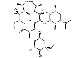 Azathramycin structure, CAS 76801-85-9