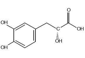 Danshensu structure, CAS 76822-21-4