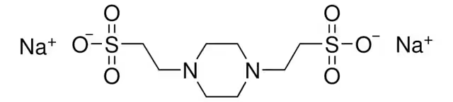 Disodium piperazine-1,4-diethanesulphonate structure, CAS 76836-02-7