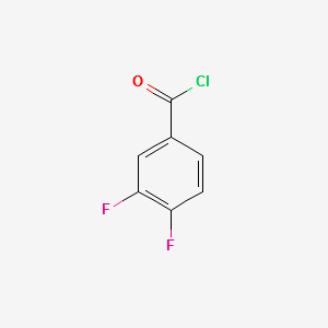 3,4-Difluorobenzoyl chloride structure, CAS 76903-88-3