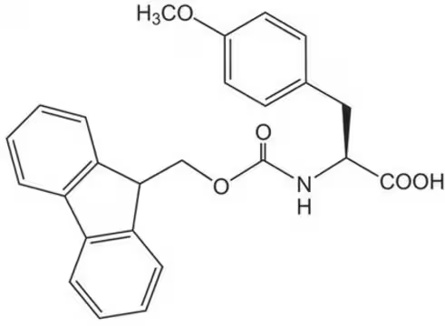 Fmoc-4-Methoxy-L-phenylalanine structure, CAS 77128-72-4