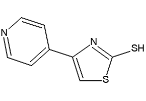 4-(4-Pyridinyl)thiazole-2-thiol structure, CAS 77168-63-9