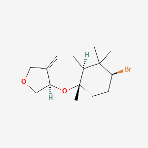 (3aR,4aS,7S,8aS)-7-Bromo-1,3,3a,4a,5,6,7,8,8a,9-decahydro-4a,8,8-trimethylfuro[3,4-b][1]benzoxepin structure, CAS 77249-86-6