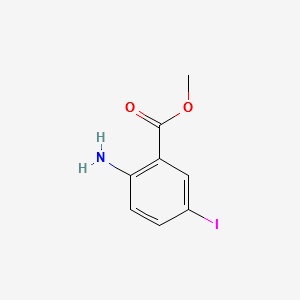Methyl 2-amino-5-iodobenzoate structure, CAS 77317-55-6