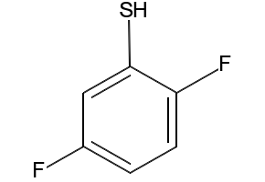 2,5-Difluorothiophenol structure, CAS 77380-28-0