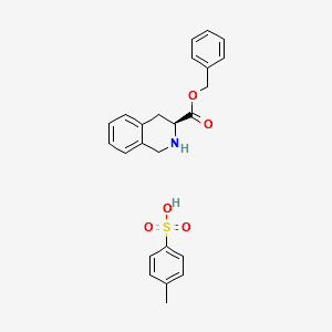 Benzyl (S)-(-)-1,2,3,4-tetrahydro-3-isoquinolinecarboxylate p-toluenesulfonic acid salt structure, CAS 77497-97-3