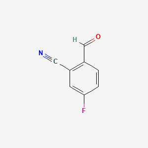 2-Cyano-4-fluorobenzaldehyde structure, CAS 77532-90-2