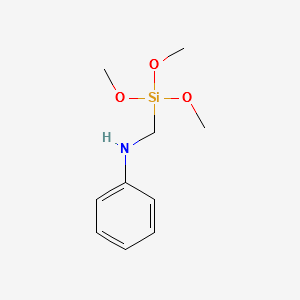 Anilino-methyl-trimethoxysilane structure, CAS 77855-73-3